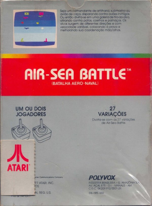 Atari 2600 VCS Air-Sea Battle (Batalha Aero-Naval) : scans, dump, download,  screenshots, ads, videos, catalog, instructions, roms