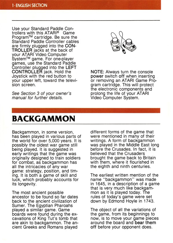 Printable Rules For Backgammon