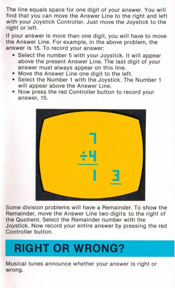 Atari 2600 Manual: Basic Math (1977)(Atari)(US) : Free Download