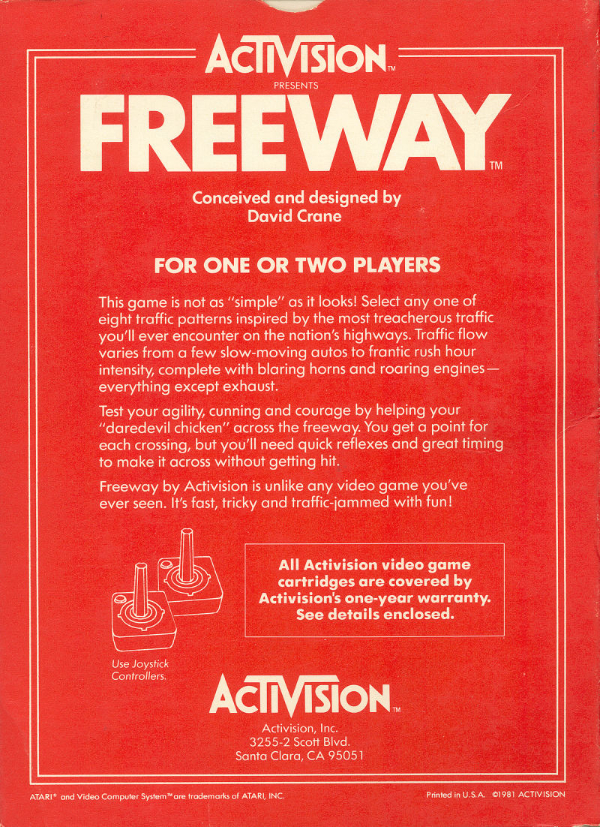 Freeway Review for Atari 2600: - GameFAQs