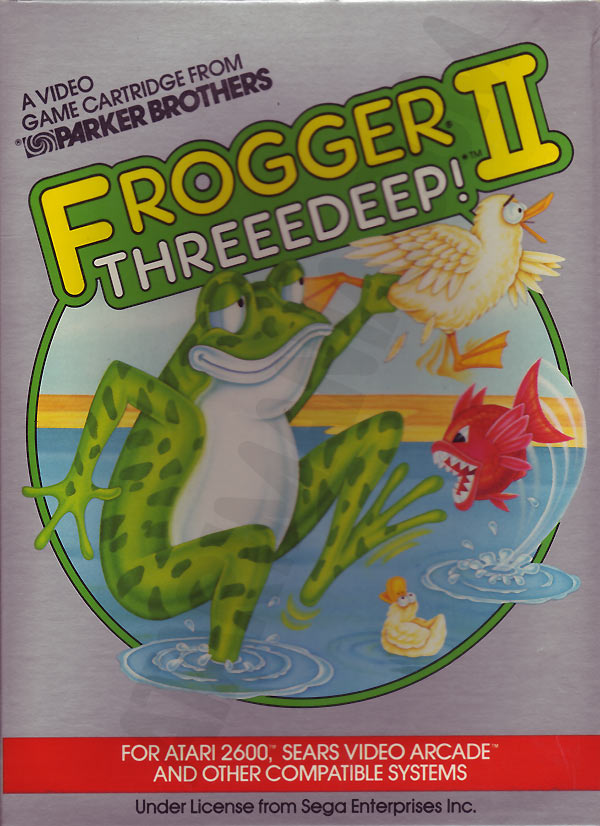 Atari 2600 VCS Frogger II - Threeedeep! : scans, dump, download,  screenshots, ads, videos, catalog, instructions, roms