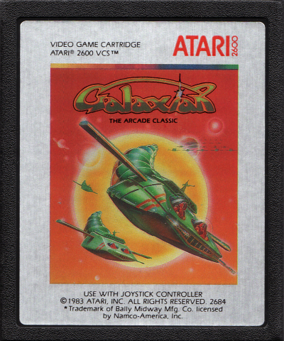 Atari Nuevo Fábrica Sellado Con Arrugada Caja Galaxian Juego Para Atari 2600 Ntcs 