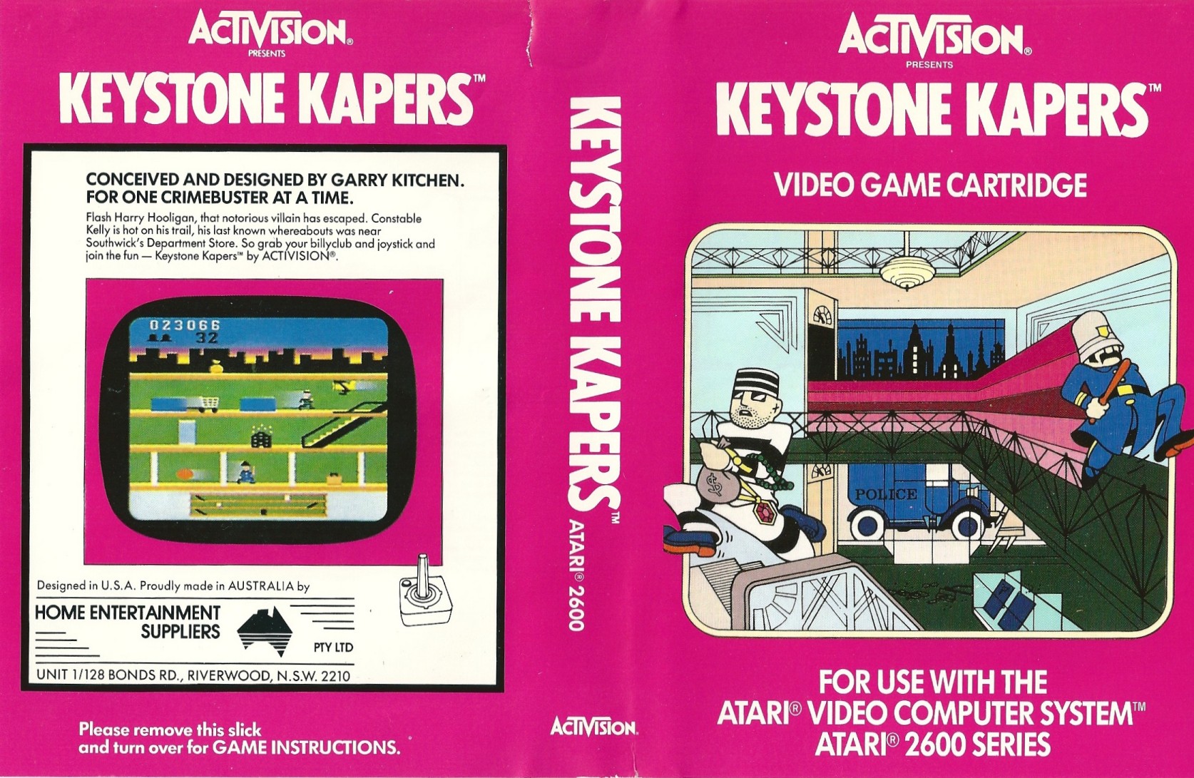 Atari 2600 Keystone Kapers - Video Game Cover Trading Card (new)