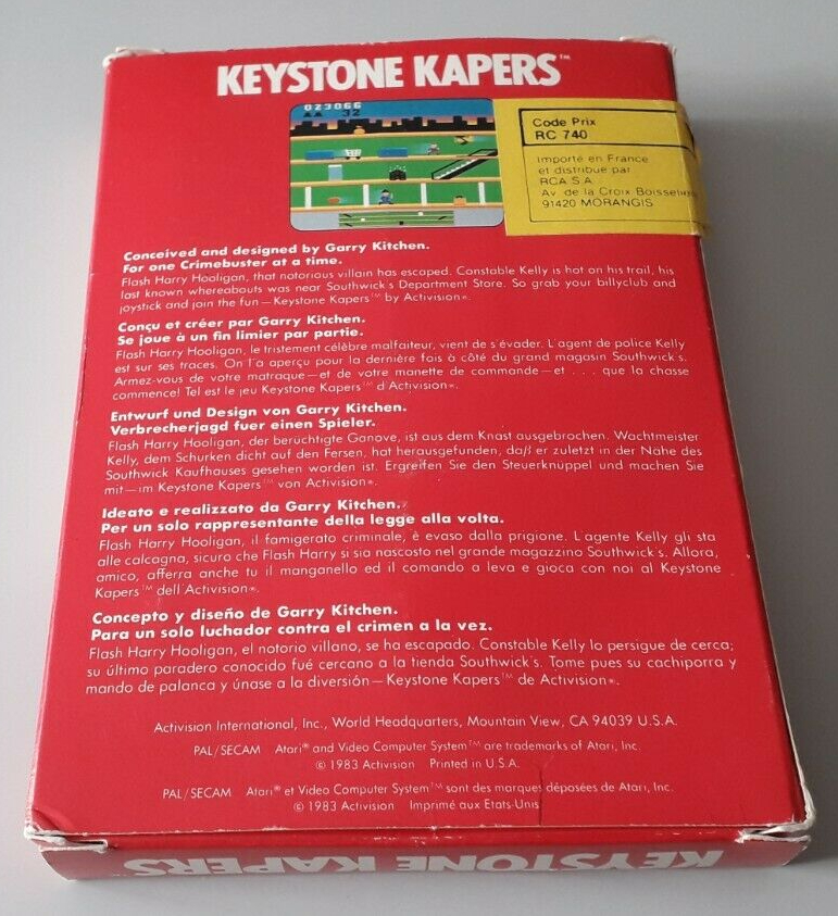 Keystone Kapers Atari 2600 PAL *Complete*