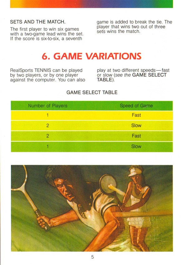 NEW REALSPORTS TENNIS GAME FACTORY SEALED W/DAMAGED BOX FOR ATARI 2600 USA  #G65