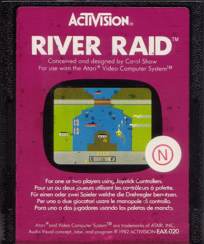 River Raid Atari 2600 gameplay - Jogos de Atari 