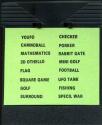 16 Games - Youfo / Camnoball / Mathematics / 3D Othello / Flag / Square Game / Golf / Surround / Checker / Porker / Rabbit Gate / Mini Golf / Football / UFO Tank / Fishing / Specil War Atari cartridge scan