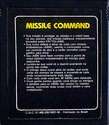 2 Jogos - Grand Prix / Missile Command Atari cartridge scan