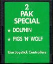 2 Pak Special - Dolphin / Pigs 'n' Wolf Atari cartridge scan