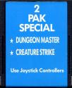 2 Pak Special - Dungeon Master / Creature Strike Atari cartridge scan