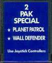 2 Pak Special - Planet Patrol / Wall Defender Atari cartridge scan