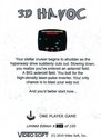 3-D Havoc Atari cartridge scan