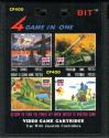 4 Game in One - Space Tunnel / Phantom Tank / Bobby Is Going Home / Mr. Postman Atari cartridge scan