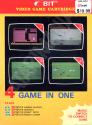 4 Game in One - Jumble Block / Highway / Flight Path / Rodeo Champ Atari cartridge scan