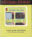 4 Game in One - Ice Hockey / Phantom UFO / Spy Vs. Spy / Cosmic Avenger Atari cartridge scan