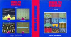 4 in 1 - Atlantis / Space Invaders / Puzzle Car / Tennis Atari cartridge scan