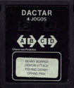 4 Jogos - Beany Bopper / Demon Attack / Fishing Derby / Grand Prix Atari cartridge scan