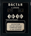 4 Jogos - Adventure / Air Sea Batlle / Command Raid / Flash Gordon Atari cartridge scan