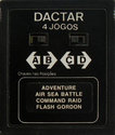 4 Jogos - Adventure / Air Sea Battle / Command Raid / Flash Gordon Atari cartridge scan