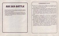 4 Jogos - Adventure / Air Sea Battle / Command Raid / Flash Gordon Atari instructions