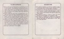 4 Jogos - Adventure / Air Sea Battle / Command Raid / Flash Gordon Atari instructions