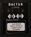 4 Jogos - Air Riders / Sexta-Feira 13 / Laser Gate / Stamped Atari cartridge scan