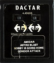 4 Jogos - Amidar / Astro Blast / Bobby Is Going Home / Condor Attack Atari cartridge scan