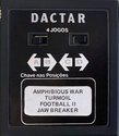 4 Jogos - Amphibious War / Turmoil / Football II / Jaw Breaker Atari cartridge scan