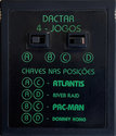 4 Jogos - Atlantis / River Raid / Pac-Man / Donkey Kong Atari cartridge scan