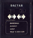 4 Jogos - Baseball / Basket / Golf / Pele's Soccer Atari cartridge scan