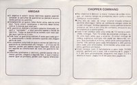 4 Jogos - Boom Bag / Amidar / Chopper Command / Corredor Cosmico Atari instructions