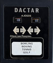 4 Jogos - Bowling / Boxing / Tennis / Golf Atari cartridge scan