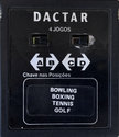 4 Jogos - Bowling / Boxing / Tennis / Golf Atari cartridge scan