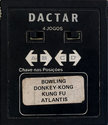 4 Jogos - Bowling / Donkey-Kong / Kung Fu / Atlantis Atari cartridge scan