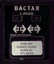 4 Jogos - Bowling / Donkey-Kong / Kung Fu / Atlantis Atari cartridge scan