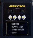 4 Jogos - Enduro / Black Jack / Video Chess / Golf Atari cartridge scan
