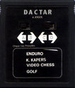 4 Jogos - Enduro / K. Kapers / Video Chess / Golf Atari cartridge scan