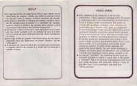 4 Jogos - Enduro / Keystone Kapers / Video Chess / Golf Atari instructions