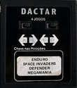 4 Jogos - Enduro / Space Invaders / Defender / Megamania Atari cartridge scan