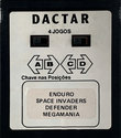 4 Jogos - Enduro / Space Invaders / Defender / Megamania Atari cartridge scan
