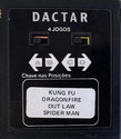 4 Jogos - Kung Fu / Dragonfire / Out Law / Spider Man Atari cartridge scan