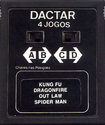 4 Jogos - Kung Fu / Dragonfire / Out Law / Spider Man Atari cartridge scan