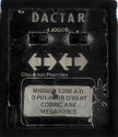 4 Jogos - Mission 3.000 A.D. / O Pulador Q'Bert / Cosmic Ark / Megaforce Atari cartridge scan
