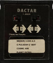 4 Jogos - Mission 3.000 A.D / O Pulador Q' Bert / Cosmic Ark / Planet Patrol Atari cartridge scan