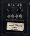4 Jogos - Pac-Man / Chopper Command / Pitfall / Entobed Atari cartridge scan