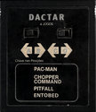 4 Jogos - Pac-Man / Chopper Command / Pitfall / Entobed Atari cartridge scan