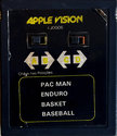 4 Jogos - Pac Man / Enduro / Basket / Baseball Atari cartridge scan