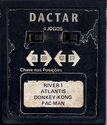 4 Jogos - River I / Atlantis / Donkey-Kong / Pac-Man Atari cartridge scan