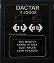 4 Jogos - Sea Monter / Shark Attack / Slot Racer / Star Voyager Atari cartridge scan