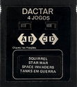 4 Jogos - Squirrel / Star War / Space Invaders / Tanks em Guerra Atari cartridge scan